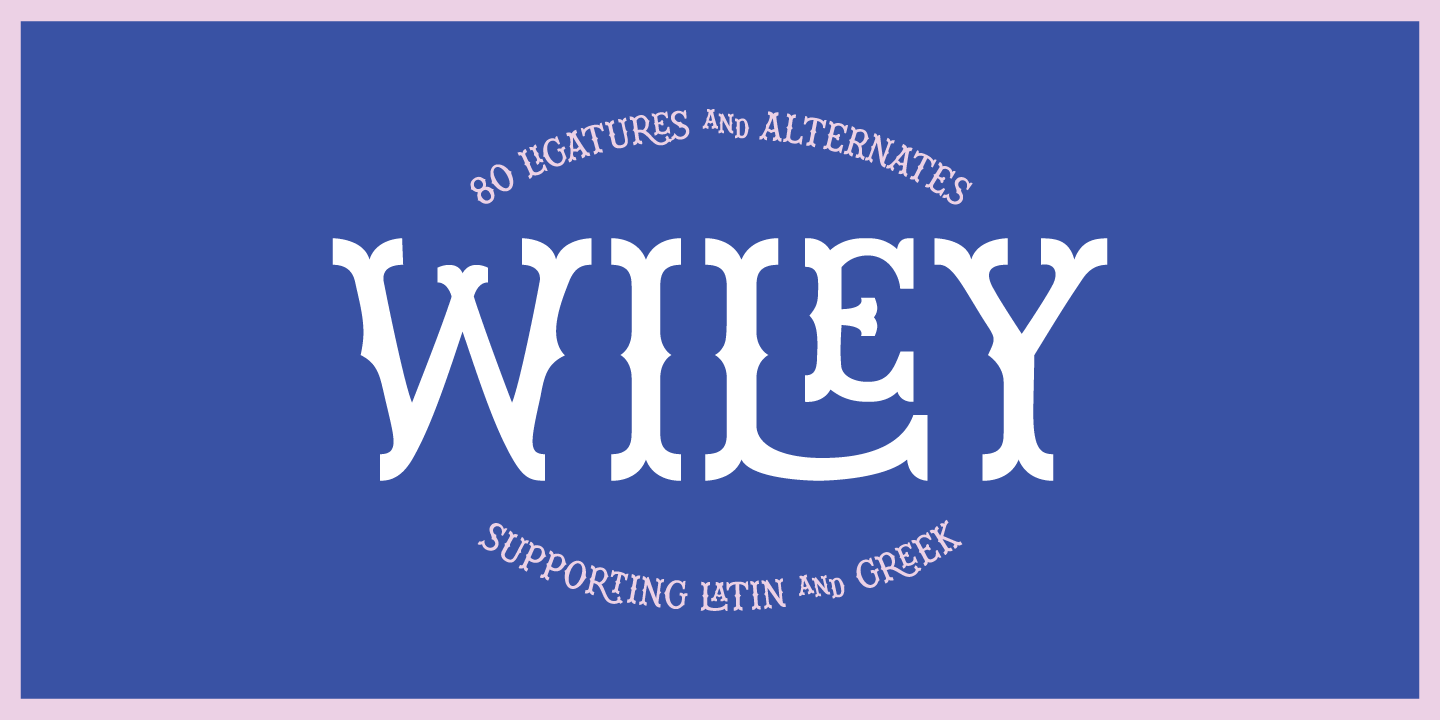 Przykład czcionki Wiley
